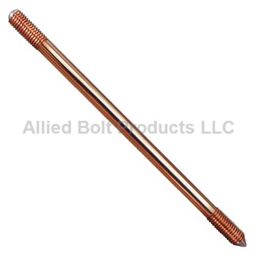 5/8"11 X 10' SECTIONAL GROUND ROD COPPER Allied Bolt Products LLC